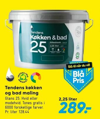 Bilka Tendens køkken og bad maling tilbud