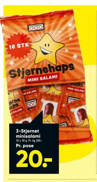 Bilka 3-Stjernet minisalami tilbud