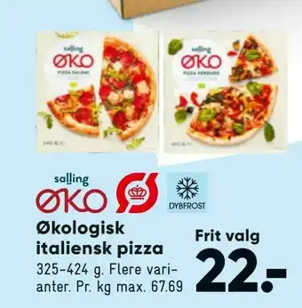Bilka Økologisk italiensk pizza tilbud
