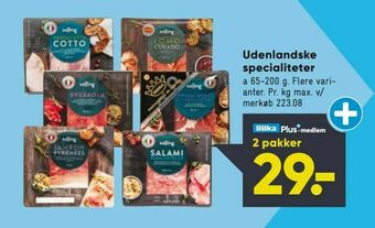 Bilka Udenlandske specialiteter tilbud