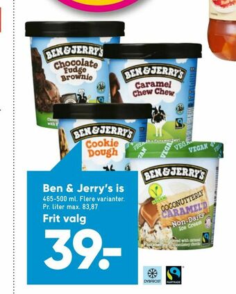 Bilka Ben & Jerry's is tilbud