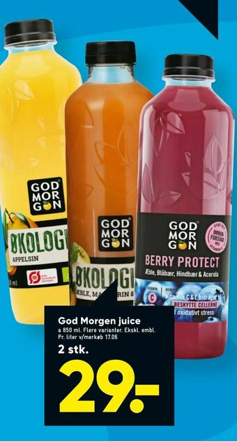 Bilka God Morgen juice tilbud