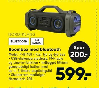 Bilka Boombox med bluetooth tilbud