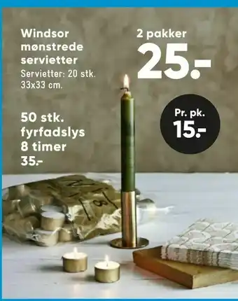 Bilka 50 stk. fyrfadslys 8 timer tilbud