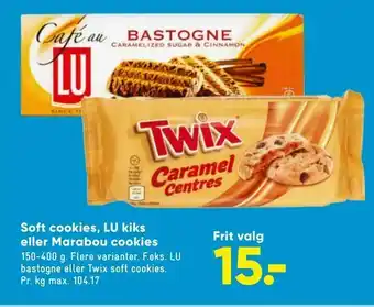 Soft cookies, LU kiks eller Marabou cookies
