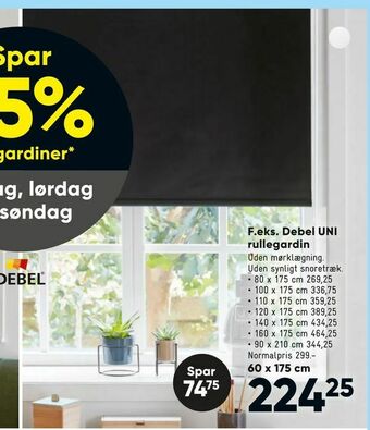 Bilka Debel UNI rullegardin tilbud