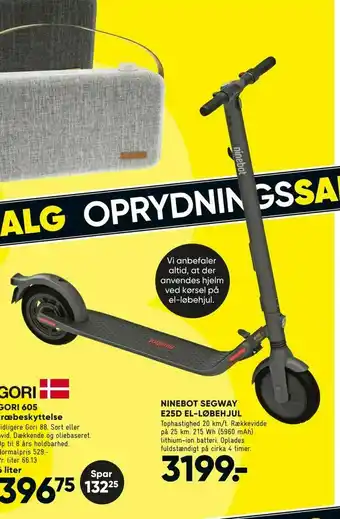 Ninebot segway e25d el-løbehjul