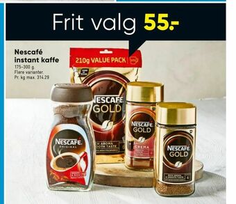 Bilka Nescafé instant kaffe tilbud