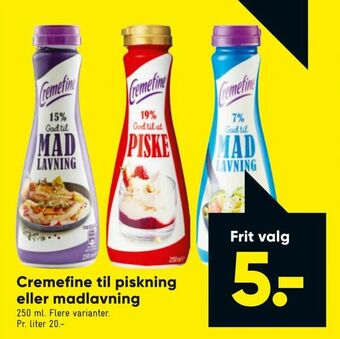 Bilka Cremefine til piskning eller madlavning tilbud