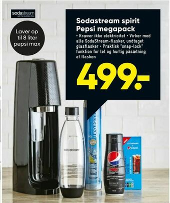Bilka Sodastream spirit Pepsi megapack tilbud