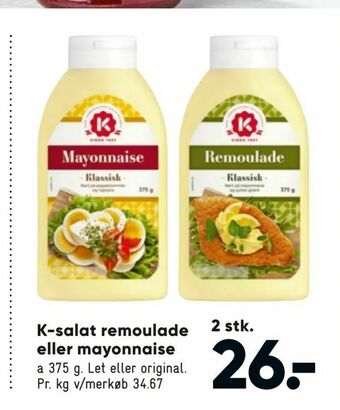 Bilka K-salat remoulade eller mayonnaise tilbud