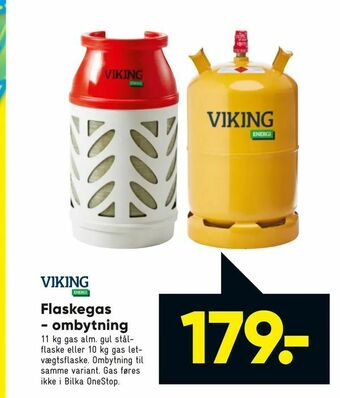 Bilka Flaskegas - ombytning tilbud
