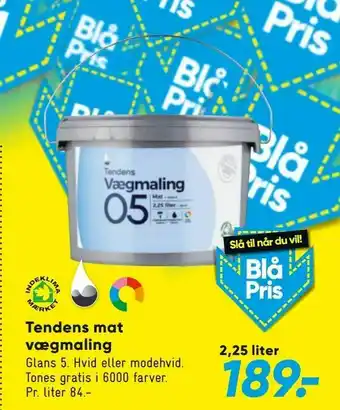 Bilka Tendens mat vægmaling tilbud