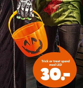 Fætter BR Trick or treat spand med LED tilbud
