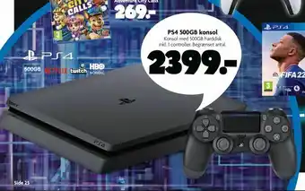 PS4 500GB konsol