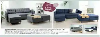 Daells Bolighus Sættilbud sofa + puff = sovesofa tilbud