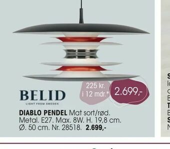 Daells Bolighus Diablo pendel tilbud