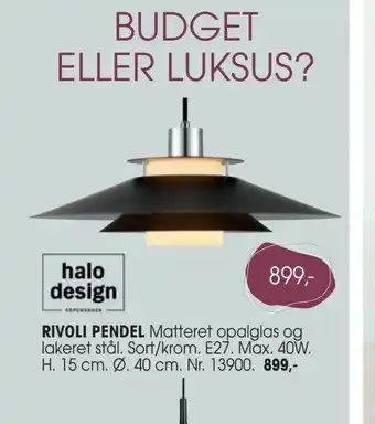 Daells Bolighus Rivoli pendel tilbud