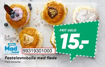 Fastelavnsbolle med fløde