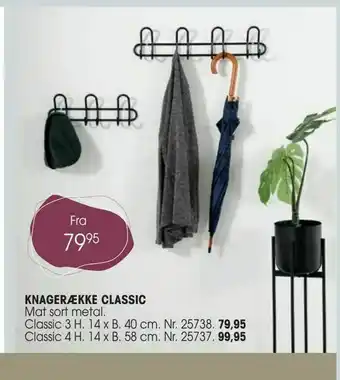 Daells Bolighus Knagerække classic tilbud