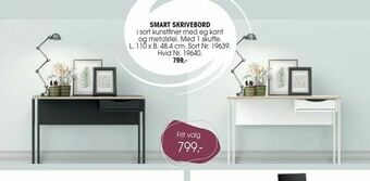 Daells Bolighus Smart skrivebord tilbud
