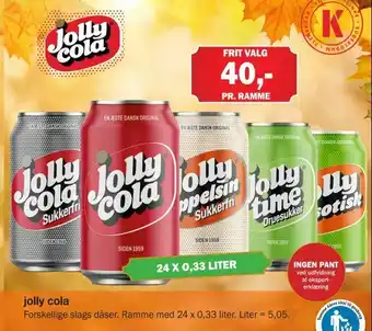 Købmandsgården Jolly cola tilbud