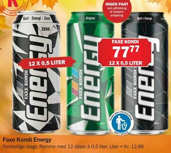 Købmandsgården Faxe Kondi Energy tilbud