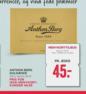 MENY Anthon berg guldæske tilbud