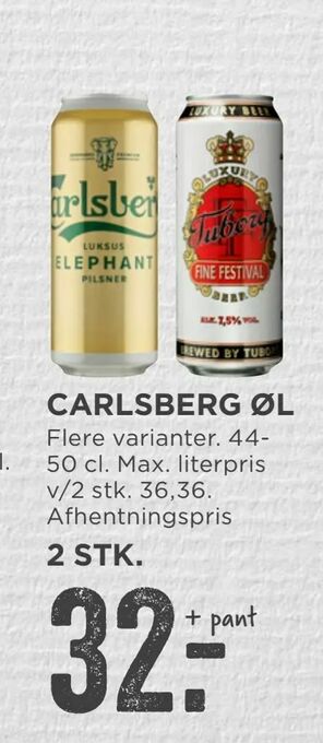 MENY Carlsberg øl tilbud
