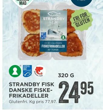 MENY Strandby fisk danske fiske­ frikadeller tilbud