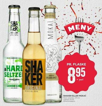 MENY Shaker eller mokaï tilbud