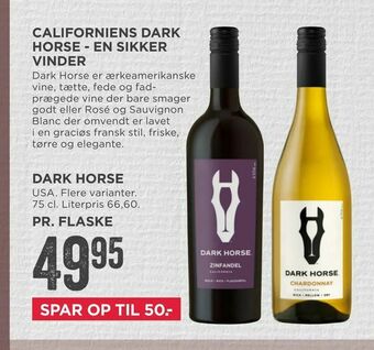 MENY Dark horse tilbud