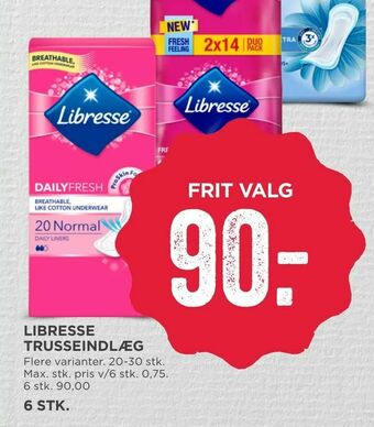 MENY Libresse trusseindlæg tilbud
