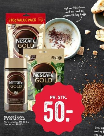 MENY Nescafé gold eller original tilbud
