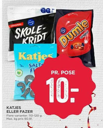 MENY Katjes eller fazer tilbud