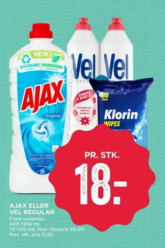 MENY Ajax eller vel regular tilbud