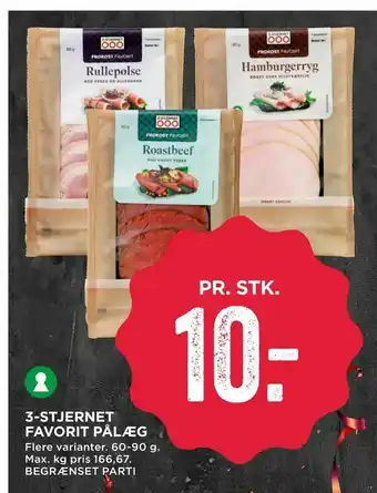 MENY 3-stjernet favorit pålæg tilbud