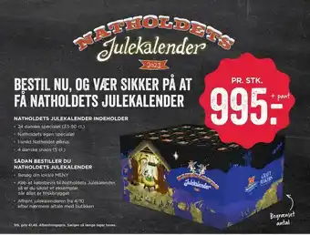 MENY Bestil nu, og vær sikker på at få natholdets julekalender tilbud