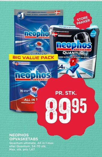 MENY Neophos opvasketabs tilbud