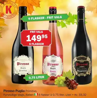 Købmandsgården Pirosso Puglia tilbud