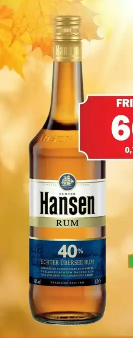Købmandsgården Hansen Rum tilbud