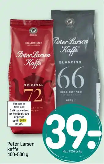 REMA 1000 Peter Larsen Kaffe tilbud