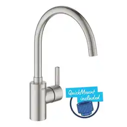 Bauhaus Grohe køkkenarmaturer Feel m/svingtud stål QuickFix tilbud