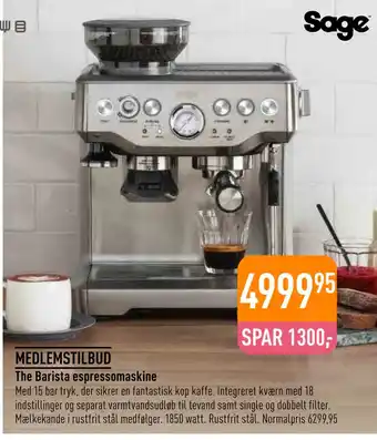 Imerco The Barista espressomaskine tilbud