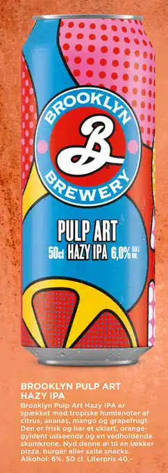 MENY BROOKLYN PULP ART HAZY IPA tilbud