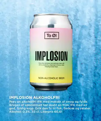 MENY IMPLOSION ALKOHOLFRI tilbud