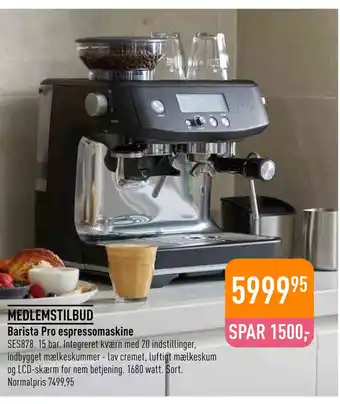 Imerco Barista Pro espressomaskine tilbud