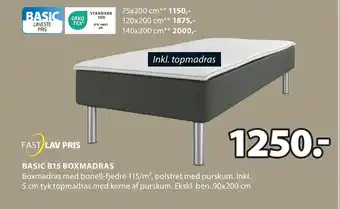 JYSK BASIC B15 BOXMADRAS tilbud