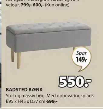 JYSK BADSTED BÆNK tilbud
