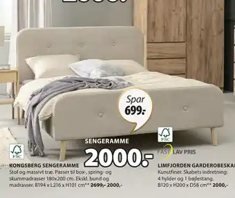 JYSK KONGSBERG SENGERAMME tilbud